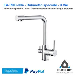 EA-RUB-004 - Rubinetto speciale - 3 Vie - Acqua naturale e calda + acqua depurata
