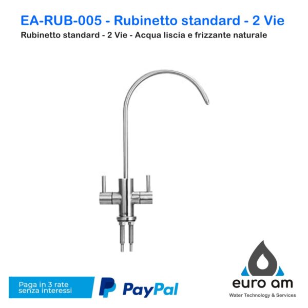 EA-RUB-005 - Rubinetto standard - 2 Vie - Acqua liscia e frizzante naturale
